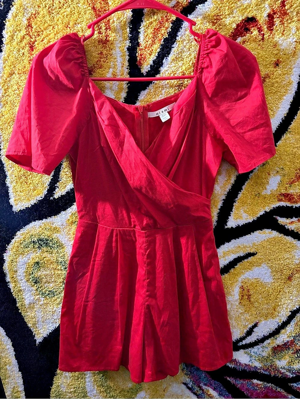 mi ami Red Romper Size XXS Like New
